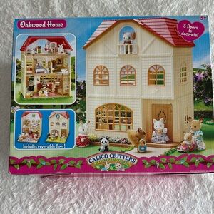 Calico Critters Oakwood Home NEW in box 3 floor house with reversible floor